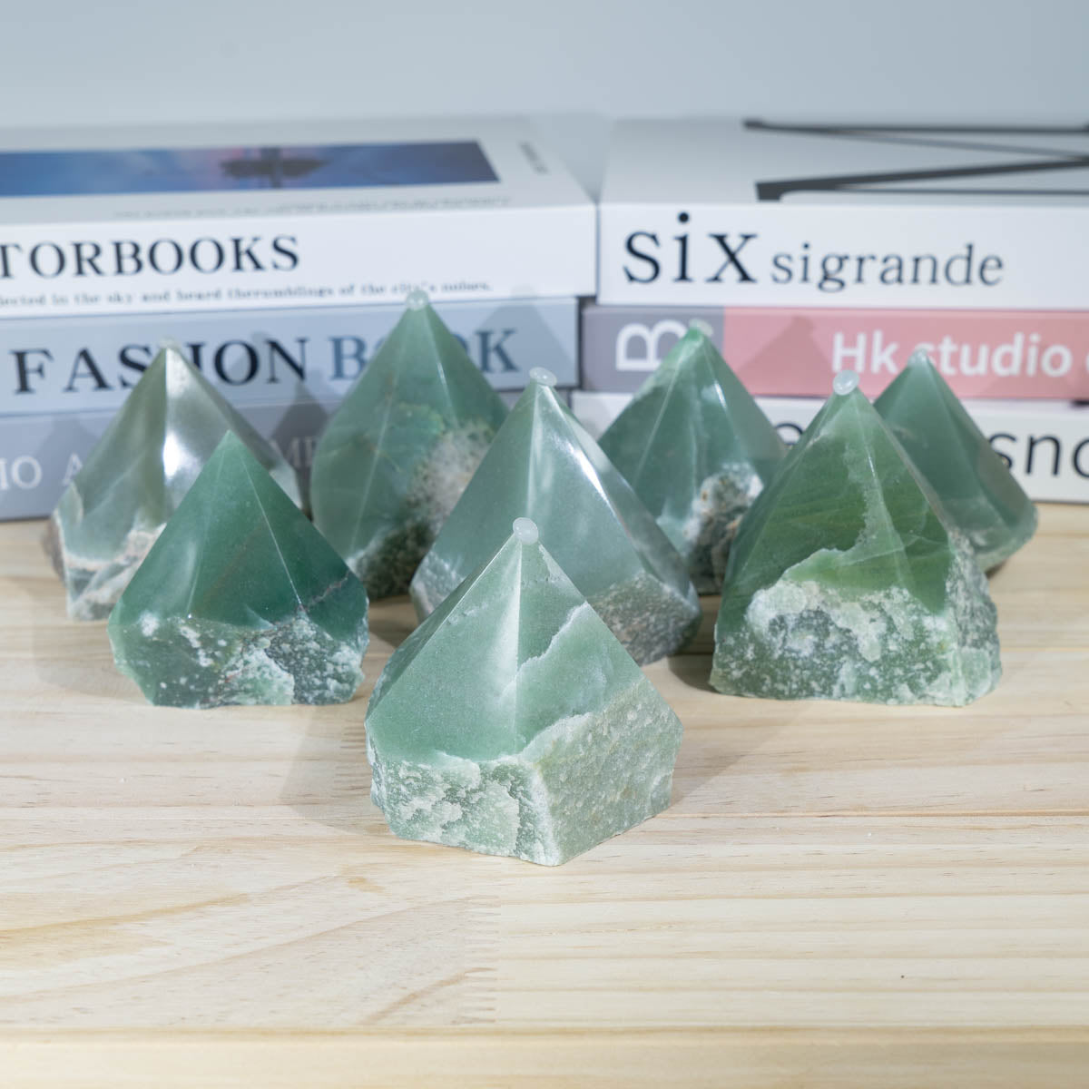Green Aventurine Half Polished/Raw Point 1pcs