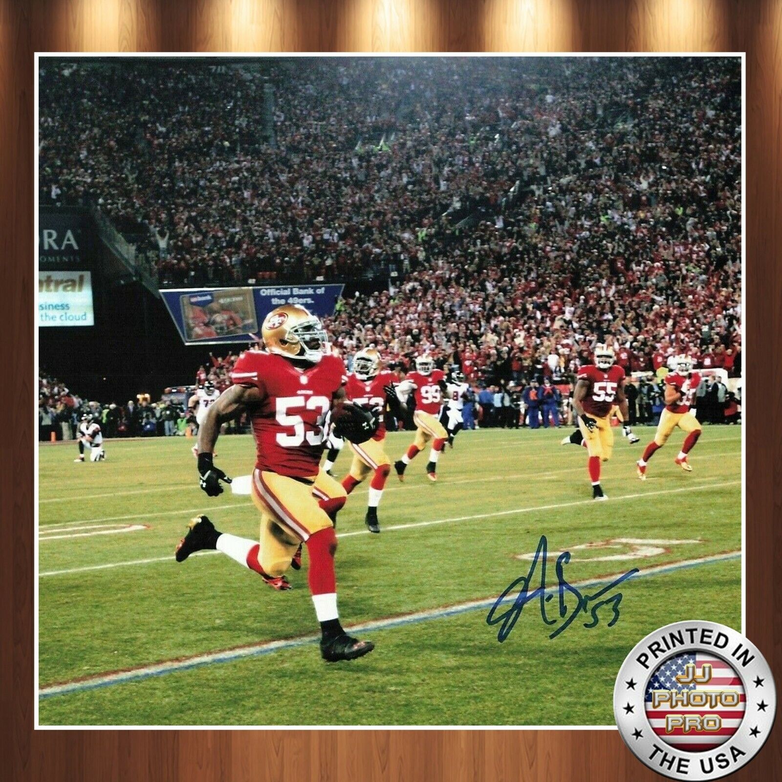 Navorro Bowman Autographed Signed 8x10 Photo Poster painting (49ers) REPRINT