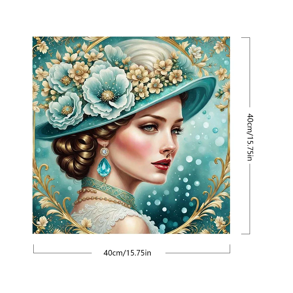 DIY Paint By Number 40*40cm - Photo Frame Lady