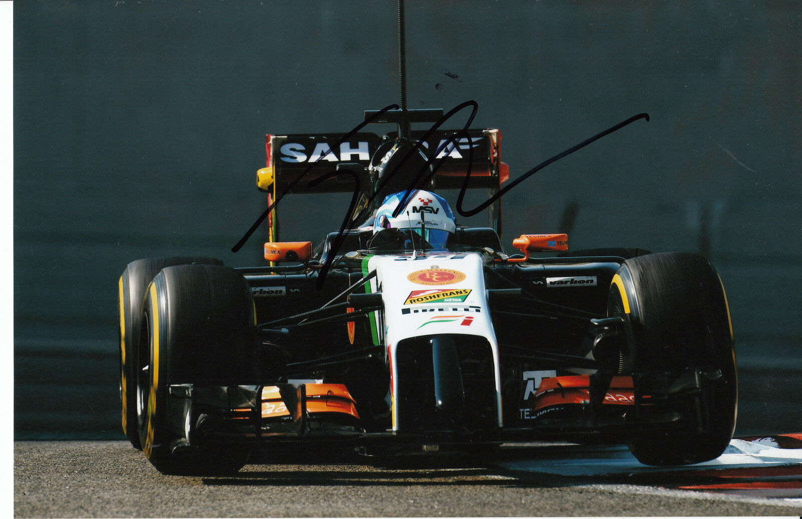 Jolyon Palmer Hand Signed Force India F1 9x6 Photo Poster painting.