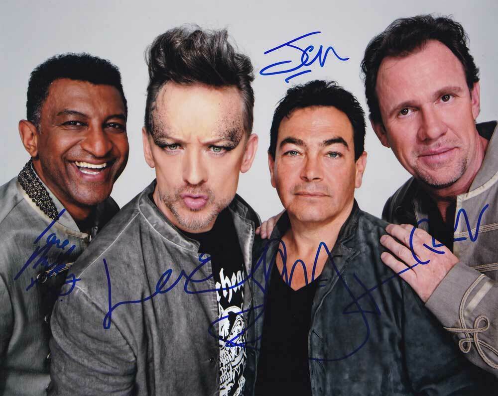 Culture Club In-person AUTHENTIC Autographed group Photo Poster painting SHA #51025