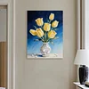 (30x40cm)DIY Pearl Painting Framed Flower Handmade Pearl Material Art Kit Living Room Decor