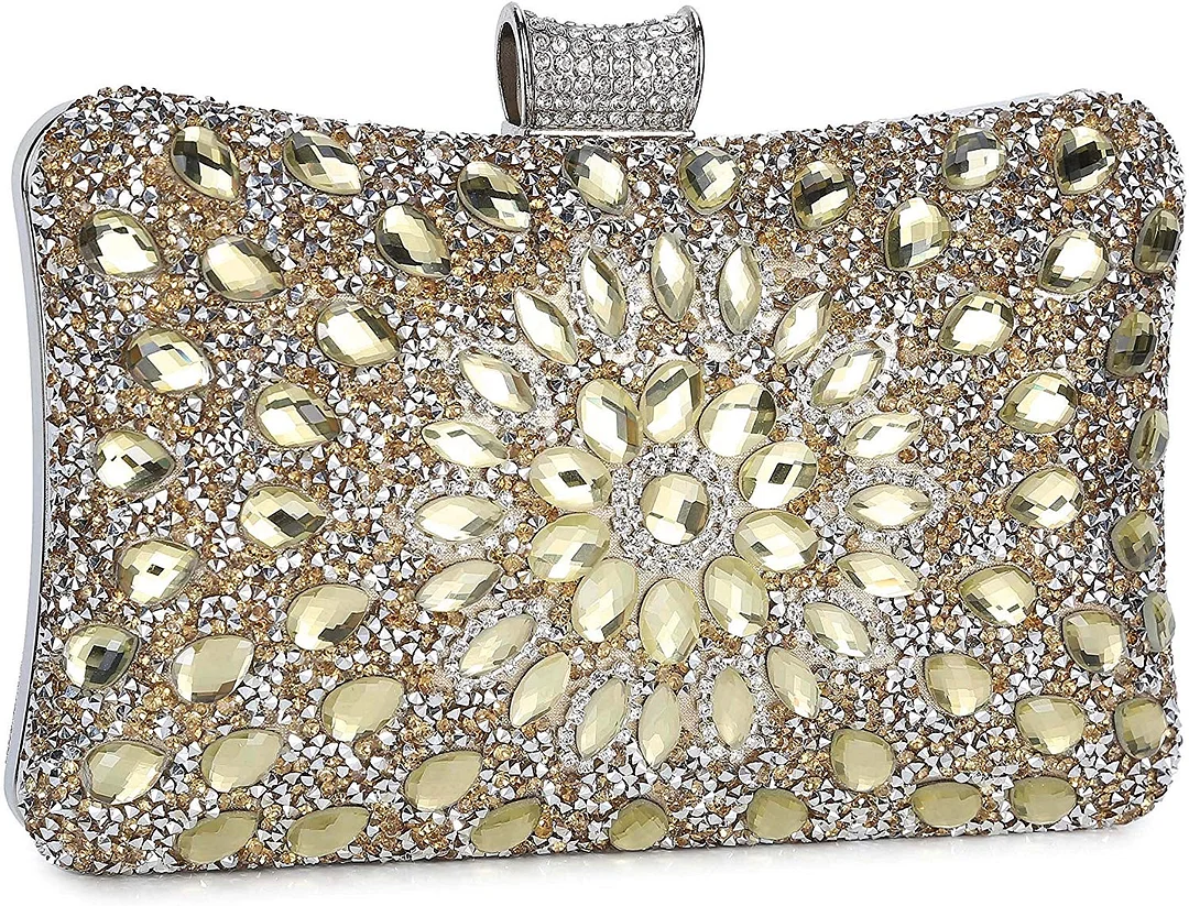 Evening Bags and Clutches for Women Crystal Clutch Beaded Rhinestone Purse Wedding Party Handbag