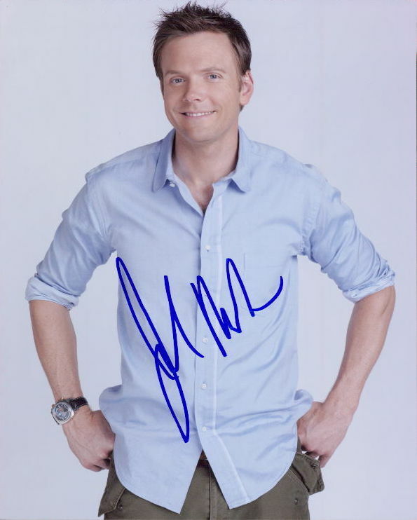 Joel McHale signed 8x10 Photo Poster painting in-person