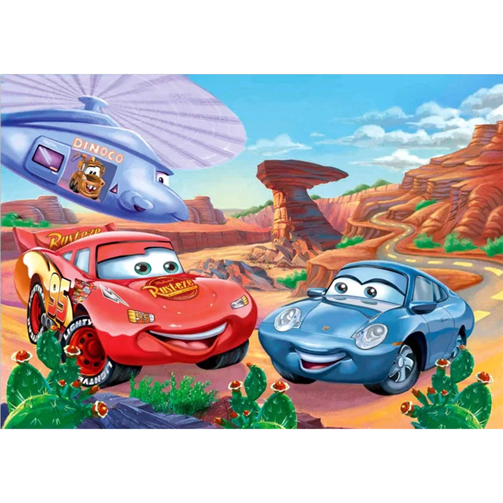 

30*40CM - Round Drill Diamond Painting - Cars, 501 Original