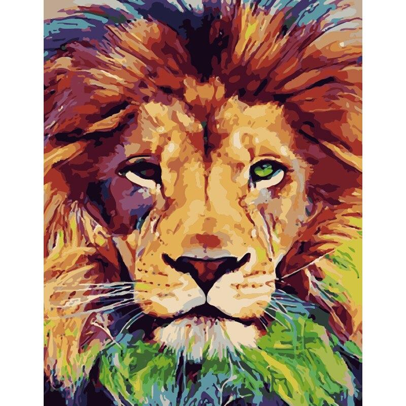 

Lion Portrait – Paint By Numbers - 40*50CM, 501 Original