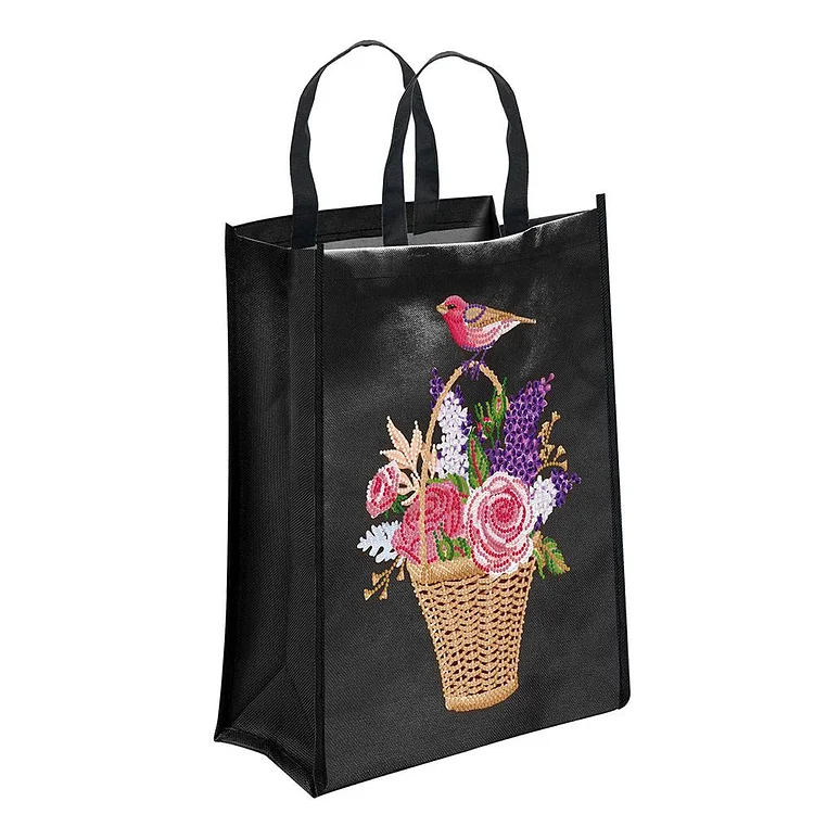 DIY Christmas Iron-on Transfer Diamond Painting Kit Eco Shopping Bag (TH04)