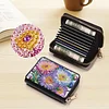 2pcs Flower Deer Pattern Diamond Painting Fashion Card Holder Compact Coin Purse