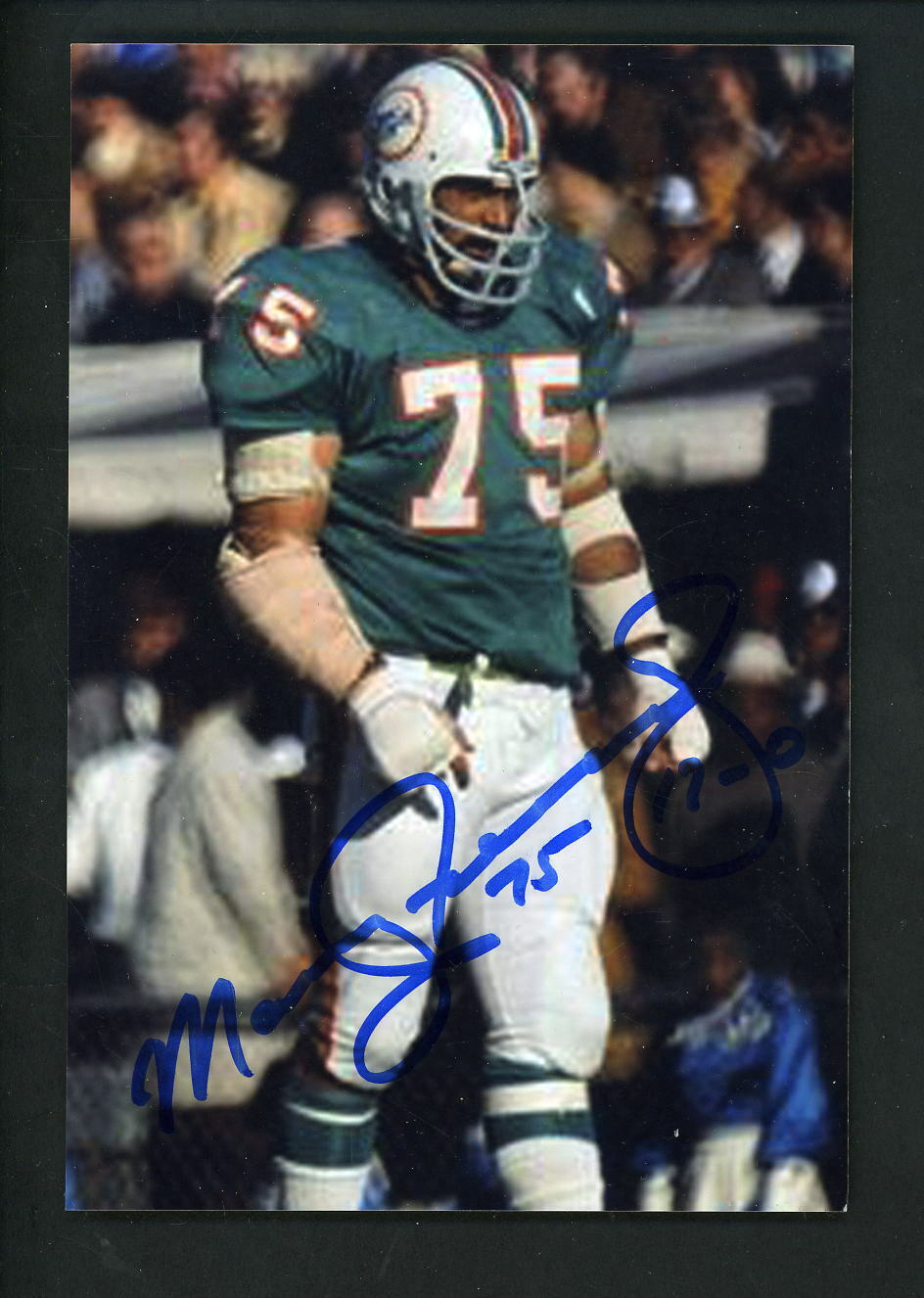 Manny Fernandez Signed Autographed 4x6 Photo Poster painting JSA Authentication Miami Dolphins