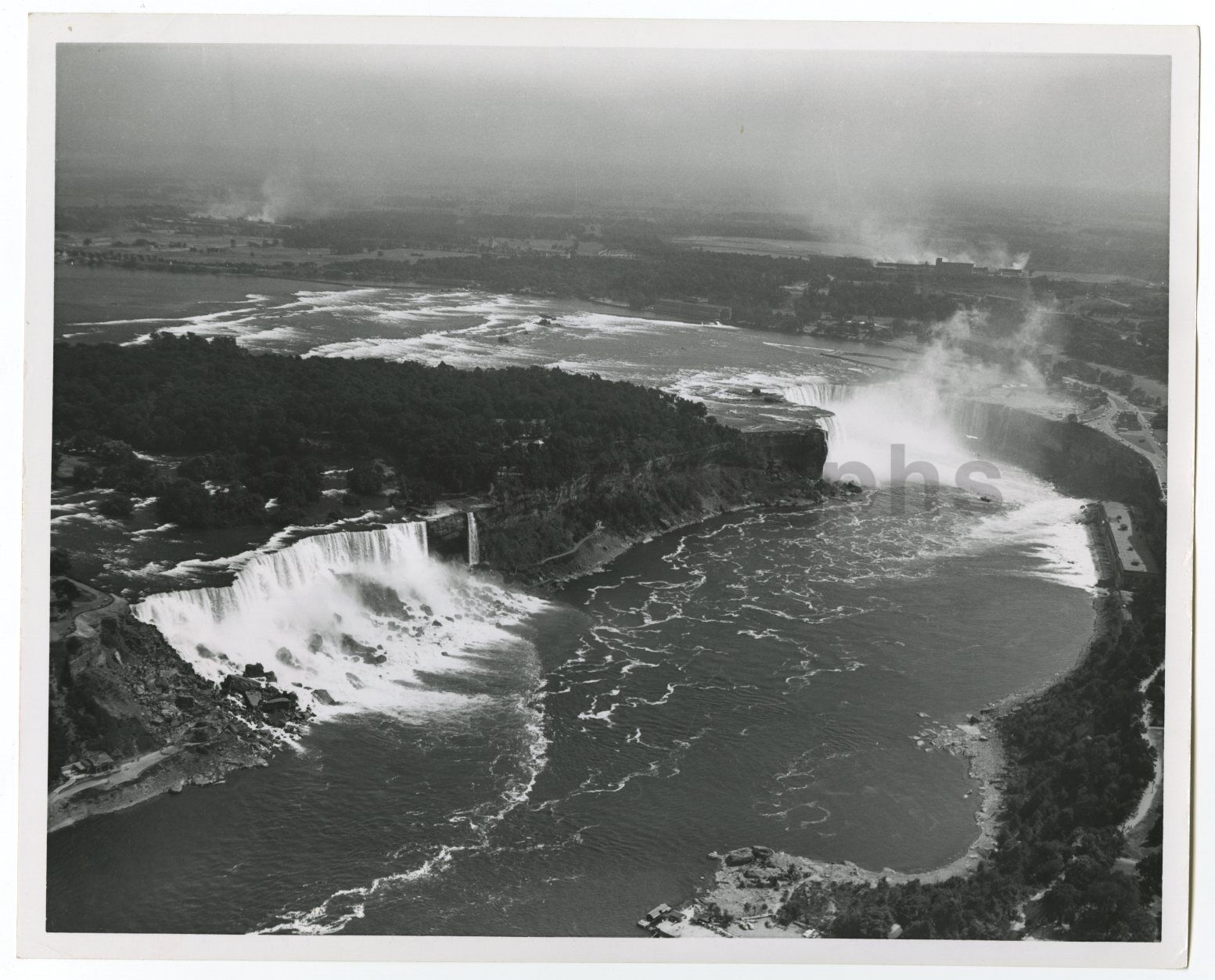 Niagara Falls - Aerial View, New York - Vintage 8x10 Photo Poster paintinggraph