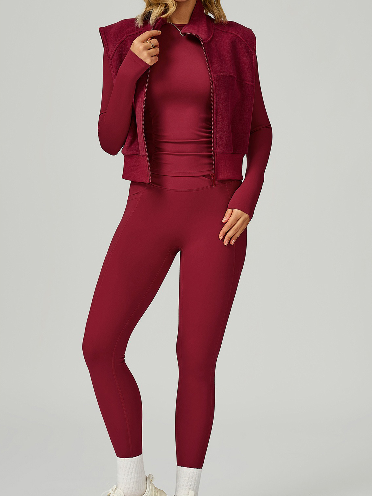 Zip-Up Cropped Hoodie - HIGIANNA&reg;