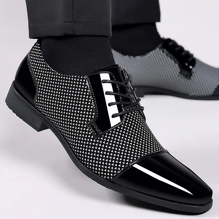 Men Trending Classic Patent Leather Dress Shoes
