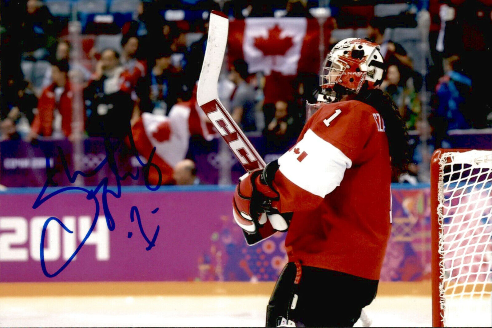 Shannon Szabados SIGNED 4x6 Photo Poster painting TEAM CANADA WOMEN'S HOCKEY #10