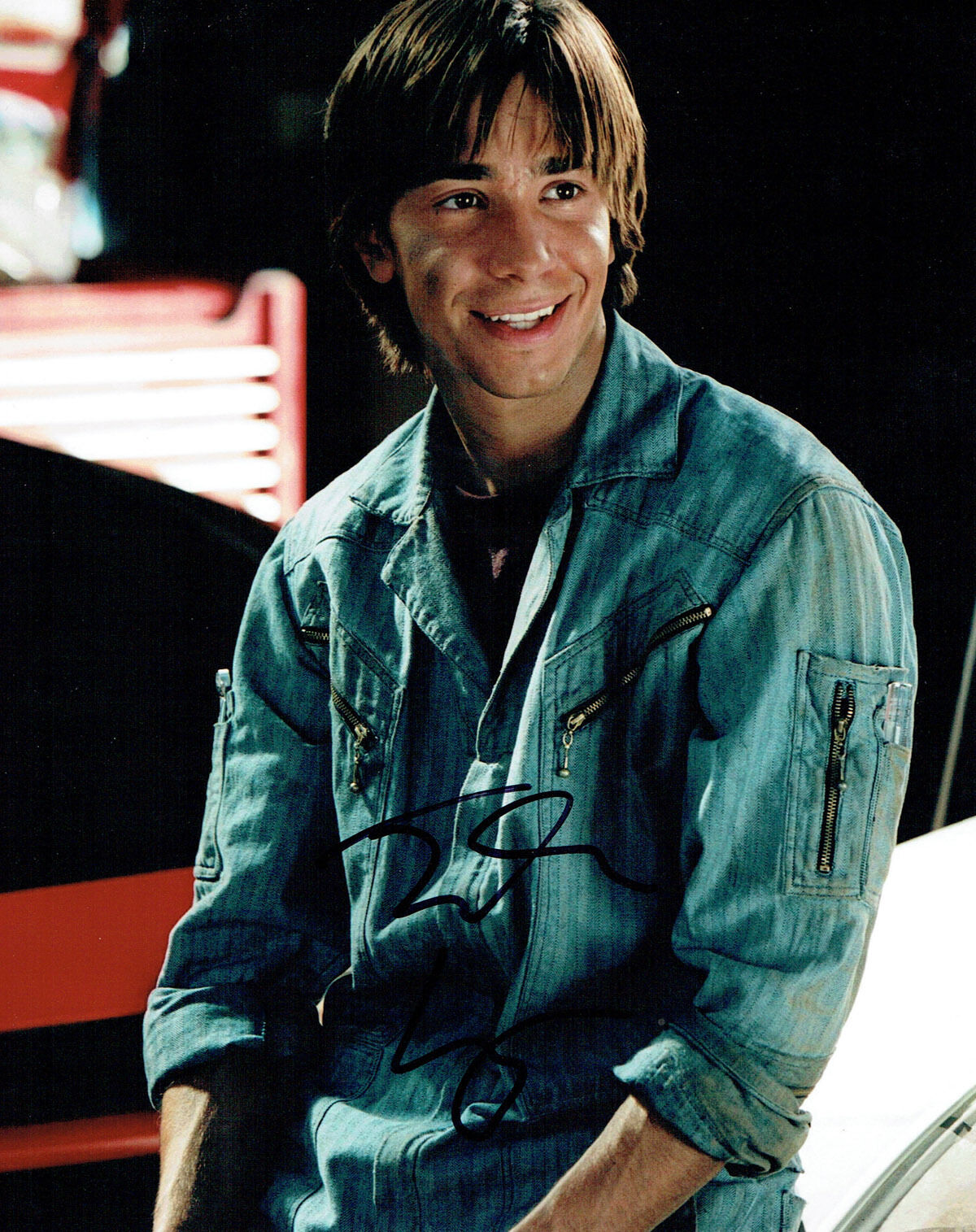 Justin LONG SIGNED Autograph 10x8 Photo Poster painting AFTAL COA KEVIN Herbie Fully Loaded