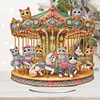 DIY Cats Carousel Diamond Painting Acrylic Desktop Ornaments