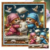 (Multi-Style) Flowers Cats-11CT Stamped Cross Stitch 50*50cm/19.69*19.69in tapestrymarket