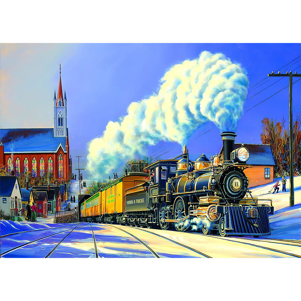 

Train - Round Drill Diamond Painting - 40*30CM, 501 Original