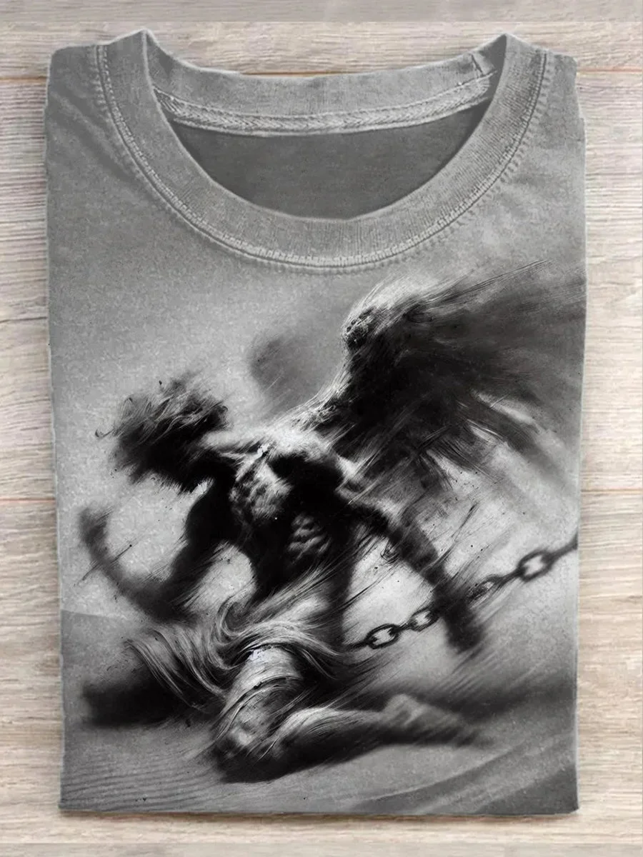 Eagerlys  Retro Shackles Art Print T-shirt Eagerlys