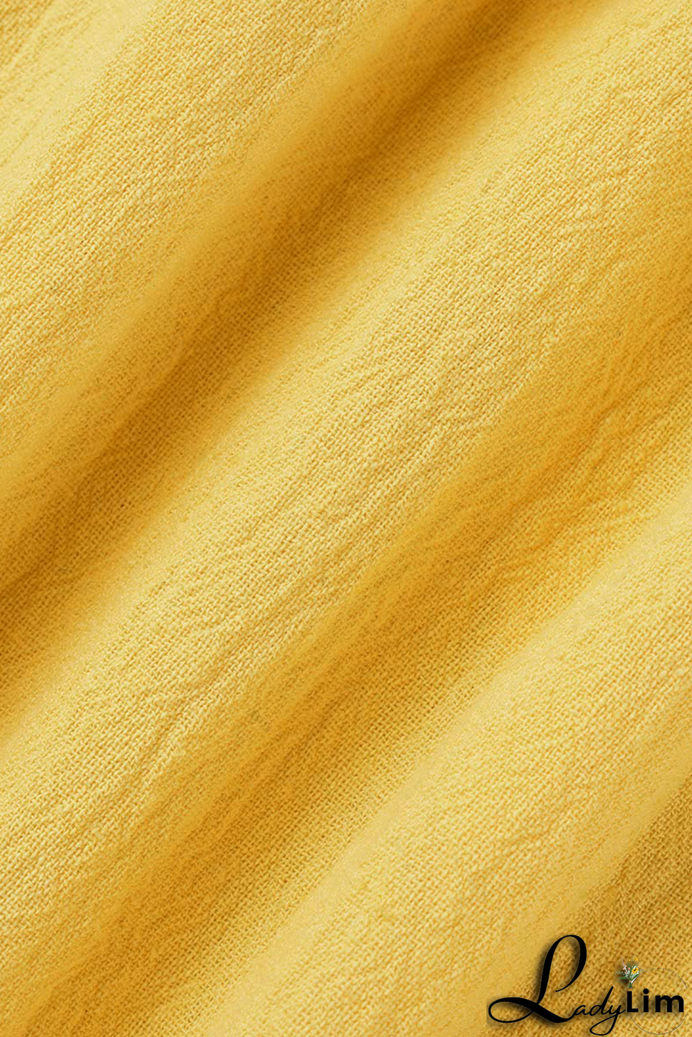 Yellow Casual Solid Patchwork O Neck Straight Dresses