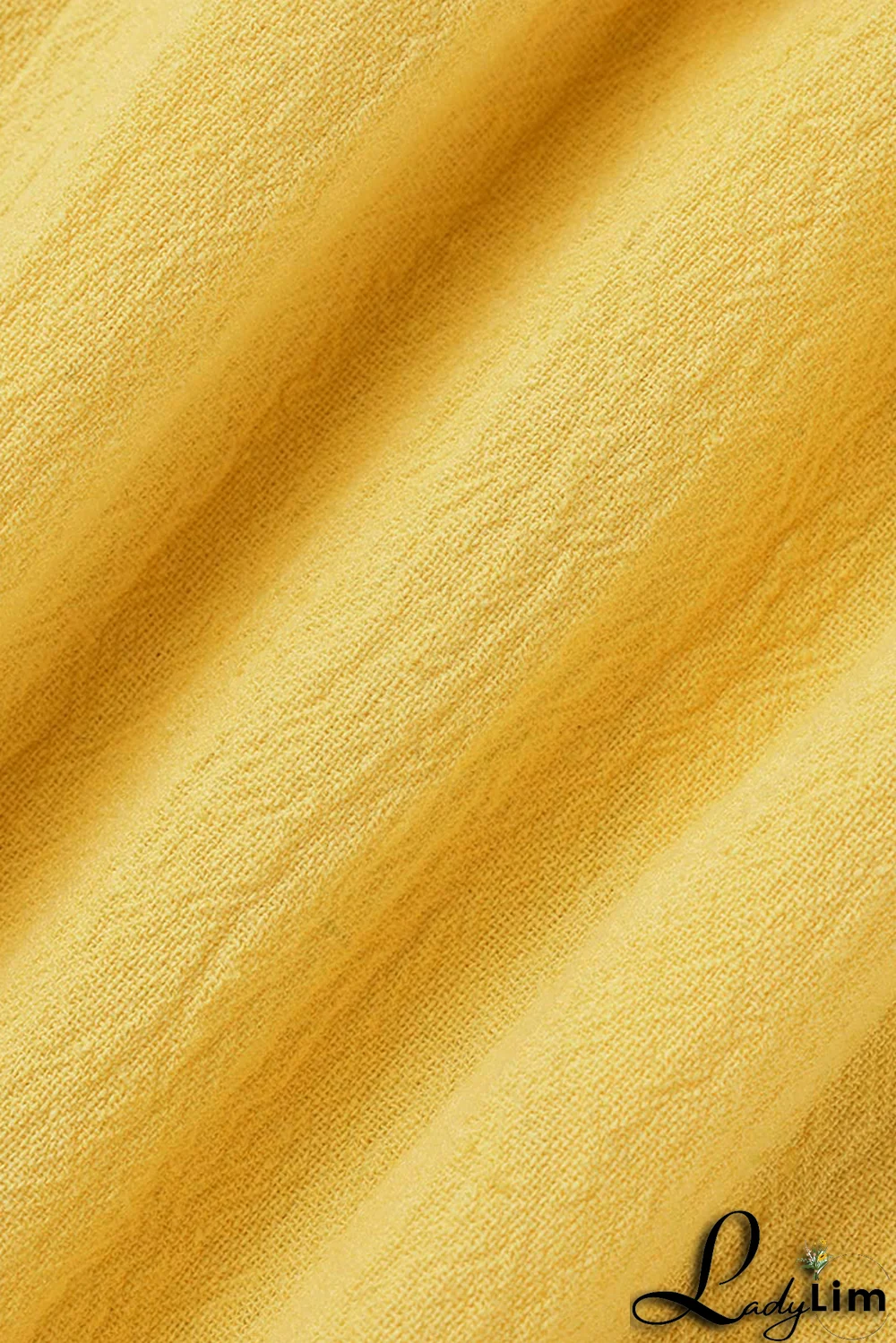 Yellow Casual Solid Patchwork O Neck Straight Dresses