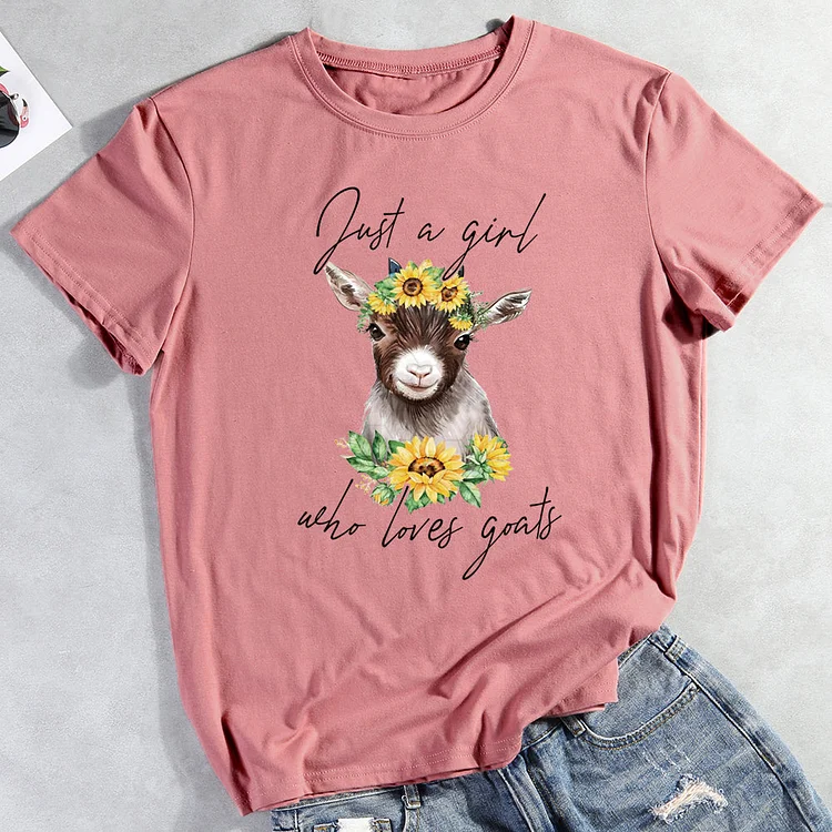 Sunflowers goats t shirt tee