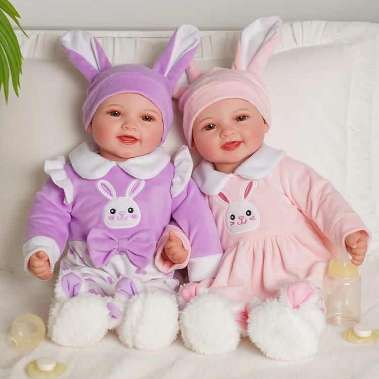 Babeside Smiling Reborn Baby Mia 17" Newborn Twins Healing of the Heart