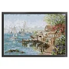 >SALE<Mariner Harbor Printed Cross Stitch Kit 75x52cm DIY 14CT Thread Art Needlework