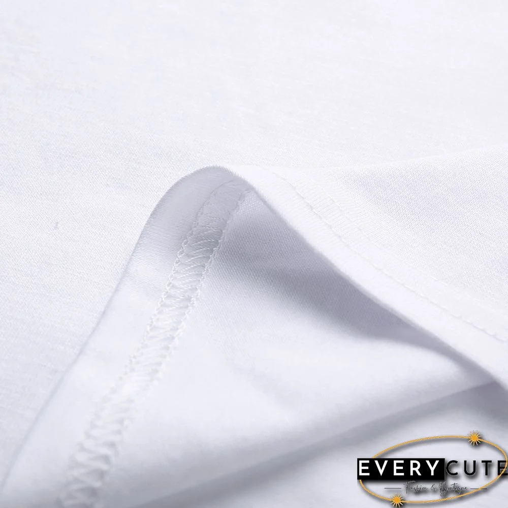 White Modal Cotton Pocketed Long Sleeve Tops