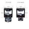 C7 Pitch Axis V-Shaped Adjustable Gimbal 1/43/8 Slide With Arri Positioning Camera Cage Monitor Bracket