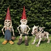 Gnome Skeleton Garden Statue Sculpture