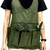 9-Piece Oxford Cloth Work Apron with Multiple Pockets Garden Tool Storage Apron for Gardening in Flower Beds Vegetable Patches