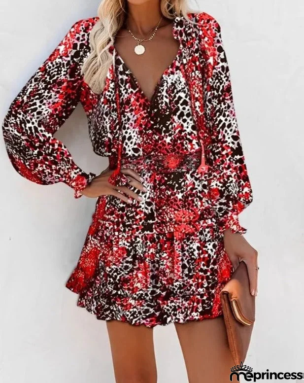 Summer dress with long sleeves