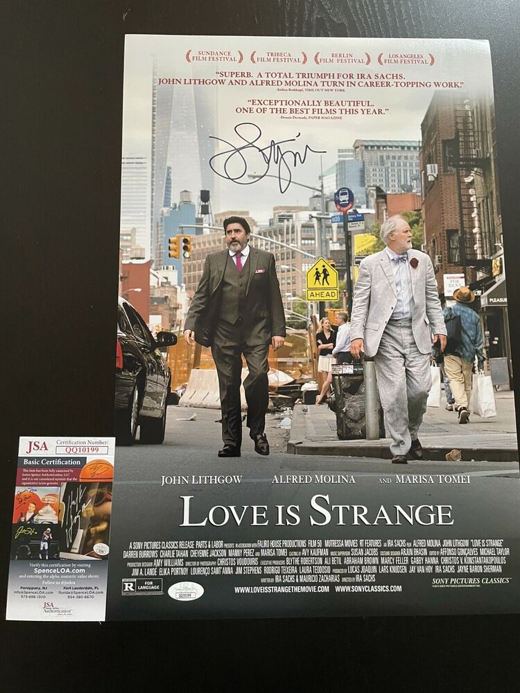 JOHN LITHGOW SIGNED 12X18 Photo Poster painting  AUTOGRAPHED LOVE IS STRANGE