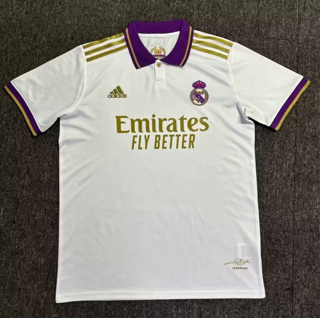 24/25 Football Shirt Real Madrid Polo White Thai quality