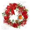 DIY Christmas Wreath Wall Hanging Cross stitch Kit - 11CT Stamped
