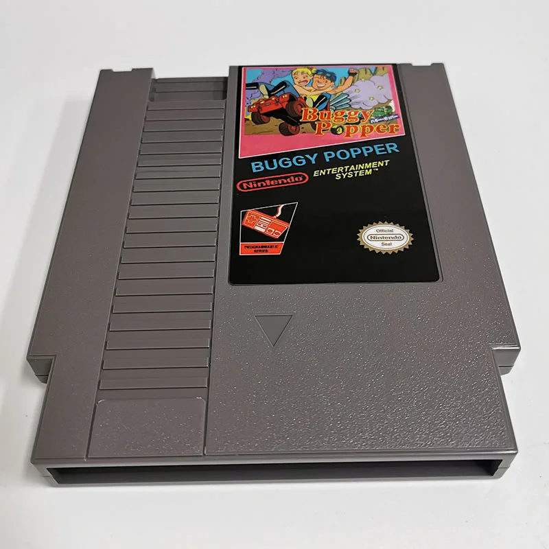 Buggy Popper For Nintendo NES - 8 Bit Game Cartridge