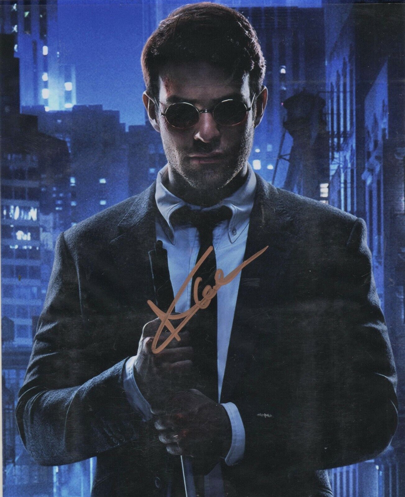 DAREDEVIL - CHARLIE COX - personally signed picture 8 x 10