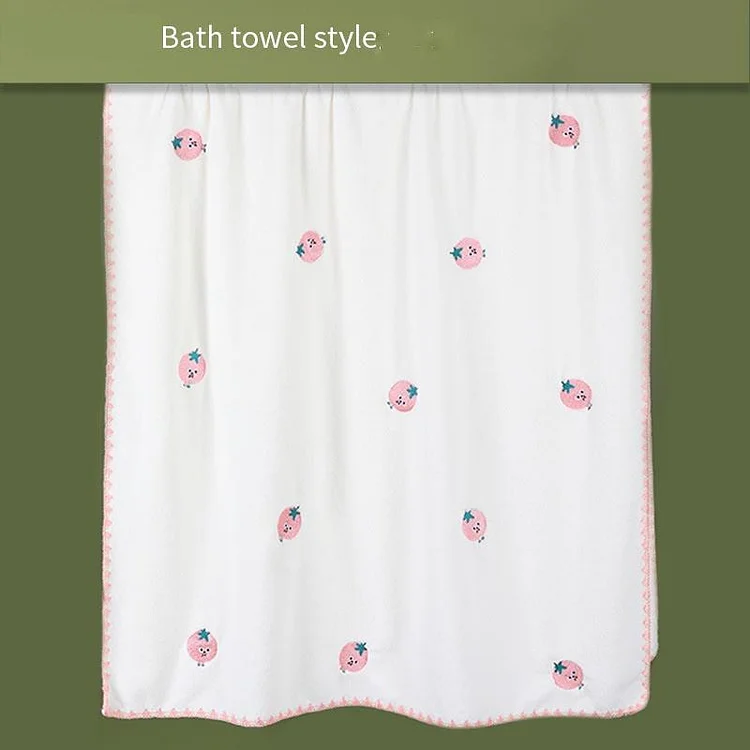 Vegetable Embroidered Towel