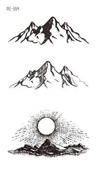 Small Sexy Lips Leaf Black Cartoon Temporary Tattoo Cute Star Tattoo Sticker Love Women Body Finger Art Waterproof Tatoo