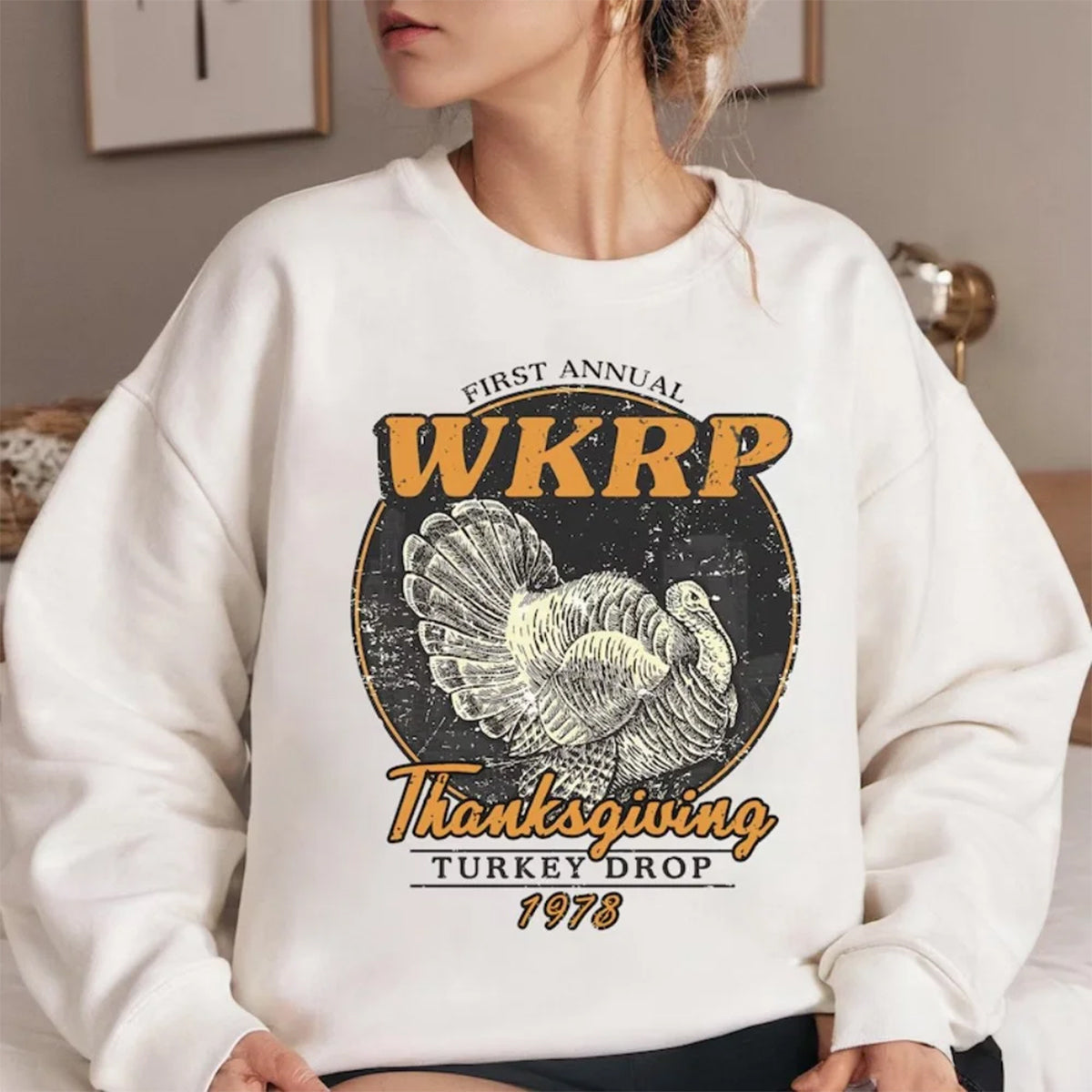 Loveyoufancy First Annual Thanksgiving Day Turkey Sweatshirt.In Cincinnati Movie Sweater, Thanksgiving Gift