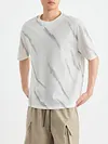 2026 Men's Burnout T Shirt Color Print Round Neck Short Sleeve Summer New Casual Top