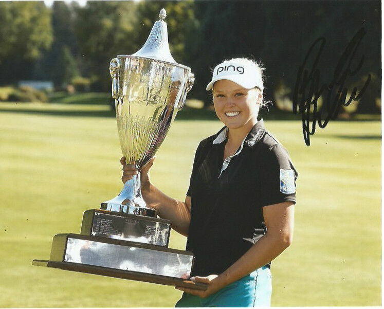 LPGA Brooke Henderson Autographed Signed 8x10 Photo Poster painting COA F