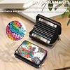 2pcs Elf Girl Pattern Diamond Painting Fashion Card Holder Compact Coin Purse