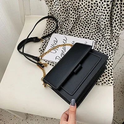 Mini Leather Crossbody Bags For Women 2022 Chain Shoulder Simple Lady Travel Long Belt Purses And Handbags Cross Body