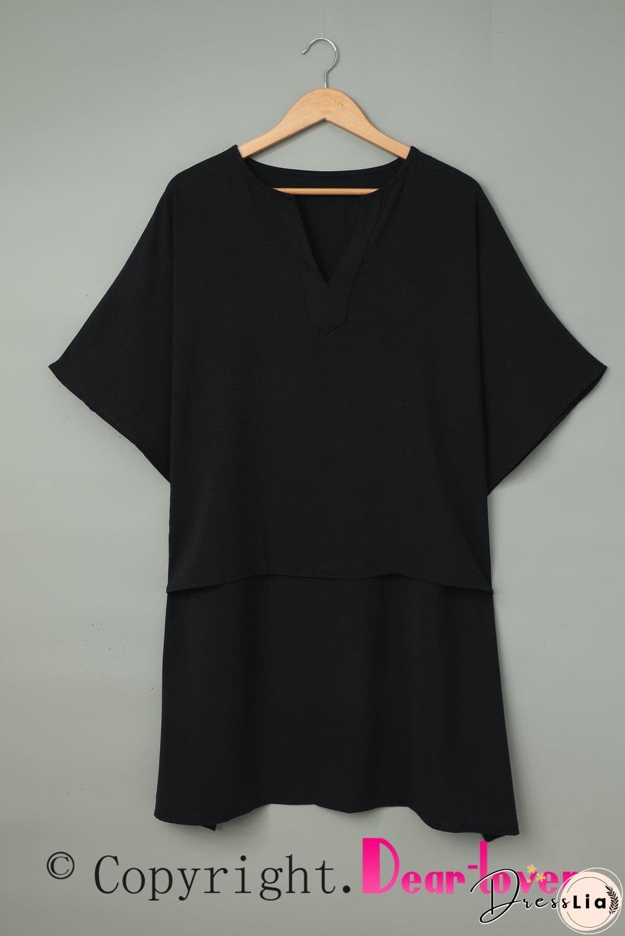 Casual V Neck Long Sleeve Shirt