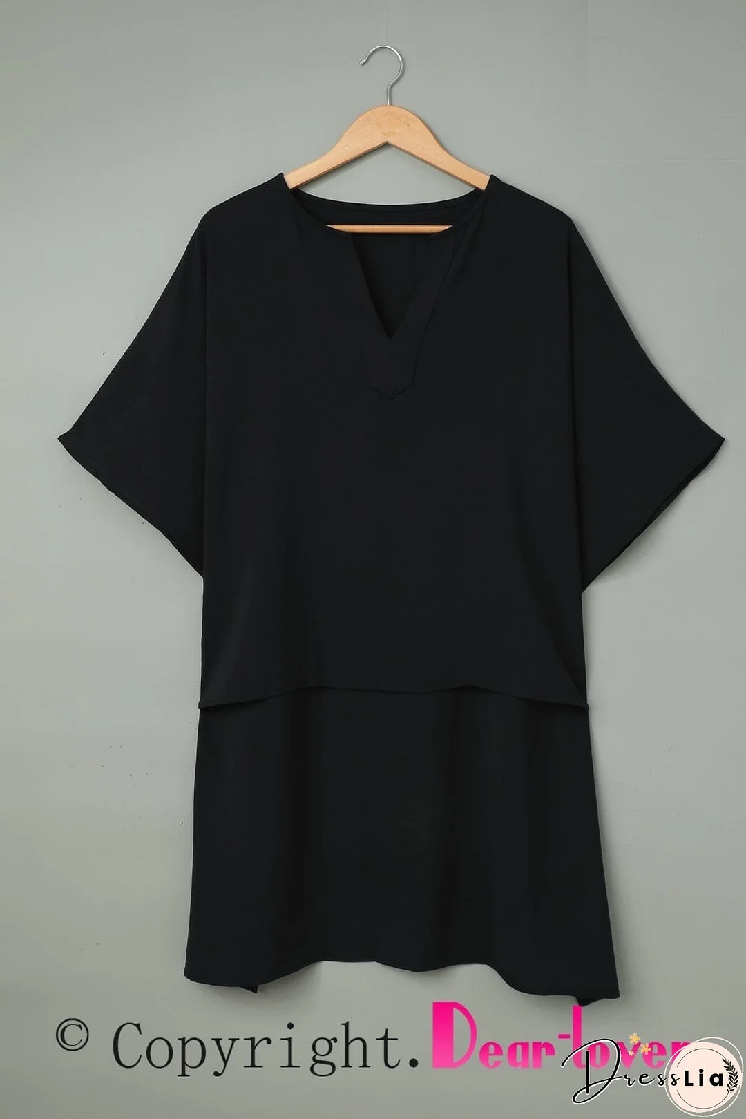 Casual V Neck Long Sleeve Shirt