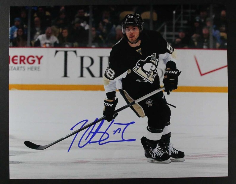 Kris Letang Signed Autographed Glossy 11x14 Photo Poster painting - Pittsburgh Penguins