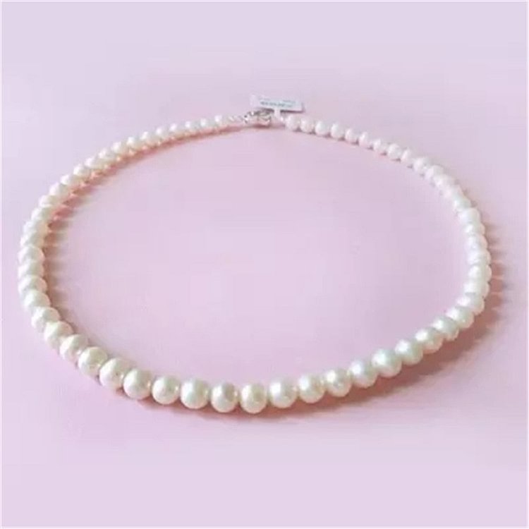 YOY-freshwater White South Sea Shell pearl necklace