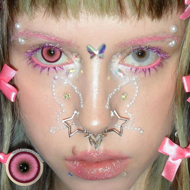 【U.S WAREHOUSE】Doya Pink Colored Contact Lenses