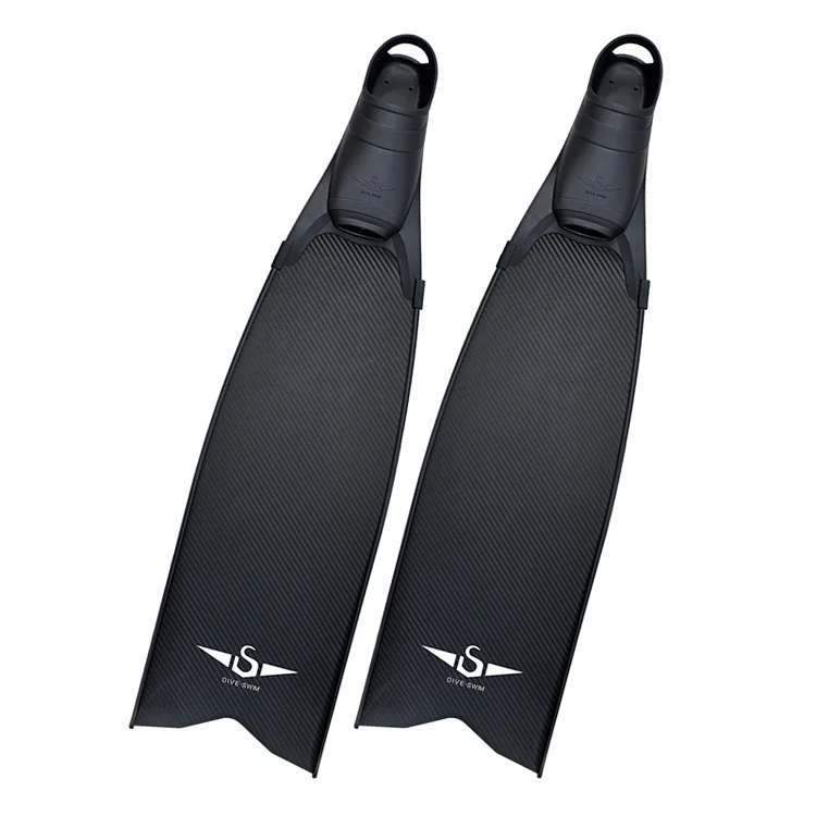 Professional  Adults Free Diving Fin Frog Shoes PP+TPR Fin Long Fin Diving Training Fishing Hunting Beginner Dual Use Freediving Fins